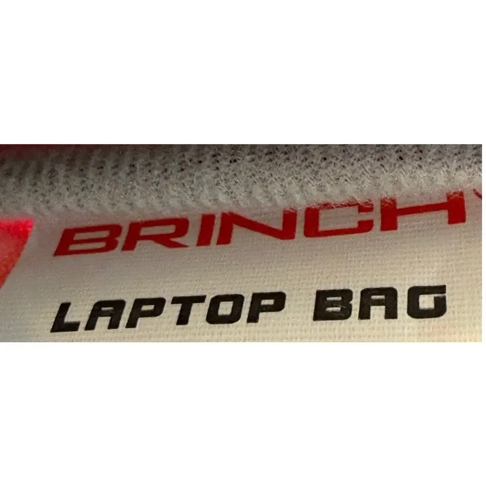 Brinch Laptop Bag Pink Nylon Envelope Style Shoulder Bag Zippered Compartments